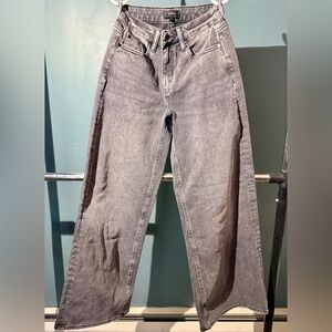 Quince Gray Wide-Leg Jeans